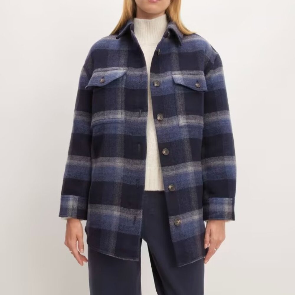 Everlane The Italian ReWool Oversized Shirt Jacket XS
